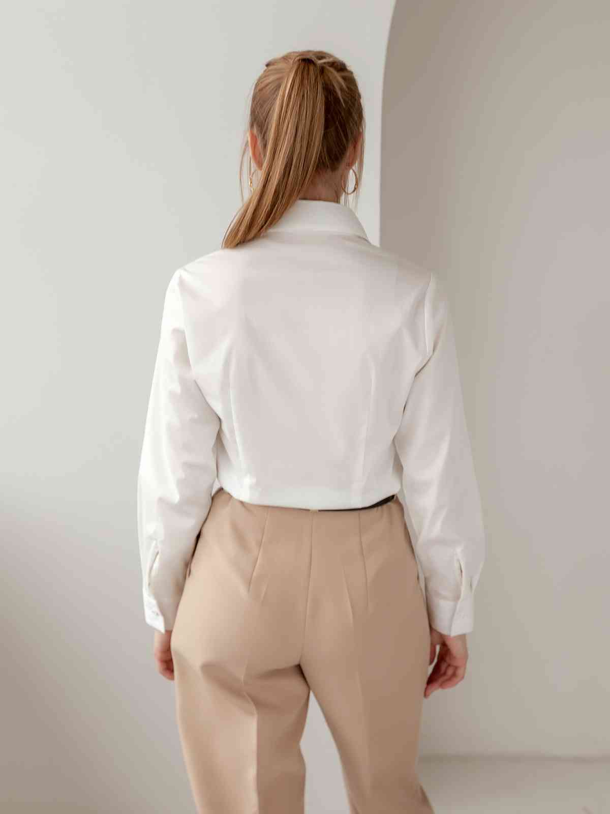 Рубашка классическая белая Лавис