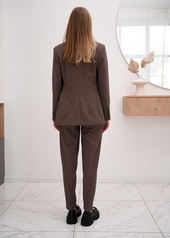 Пиджак классический в коричневом оттенке