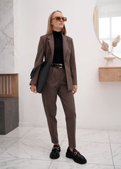Пиджак классический в коричневом оттенке